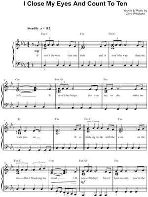 I Close My Eyes And Count To Ten