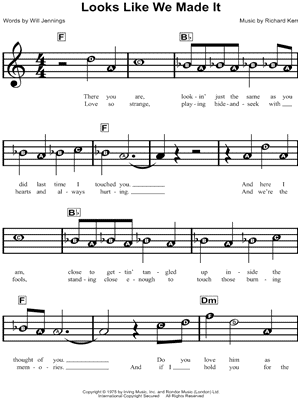 Looks Like We Made It