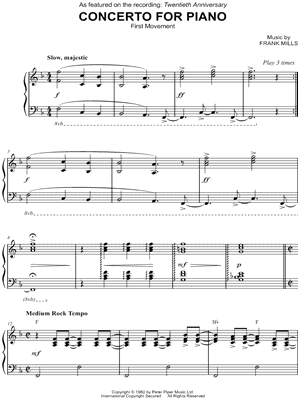Concerto No. 1: First Movement