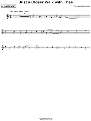 Just a Closer Walk with Thee