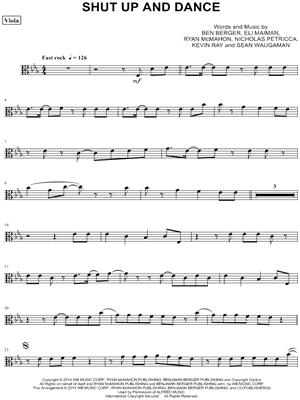 Shut Up and Dance - Viola