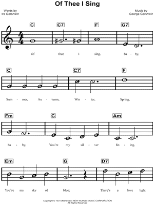 Of Thee I Sing