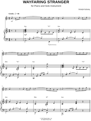 Wayfaring Stranger - Piano Accompaniment