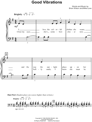 Good Vibrations by The Beach Boys - Sheet Music