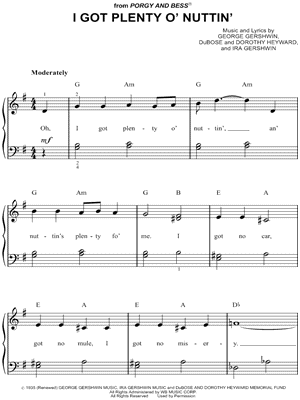 I Got Plenty O' Nuttin'