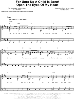 For Unto Us A Child Is Born/Open The Eyes Of My Heart