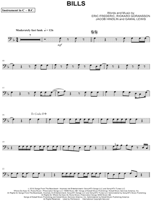 Bills - Bass Clef Instrument