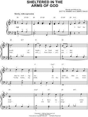 Sheltered In the Arms of God