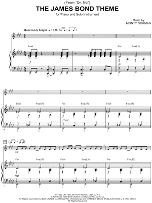 The James Bond Theme - Piano Accompaniment