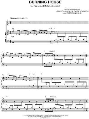 Burning House - Piano Accompaniment