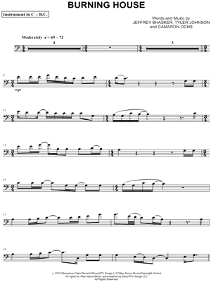 Burning House - Bass Clef Instrument
