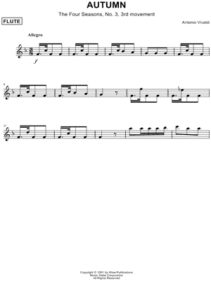 Autumn (third movement: Allegro)