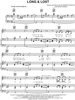 Long & Lost by Florence + the Machine - Sheet Music