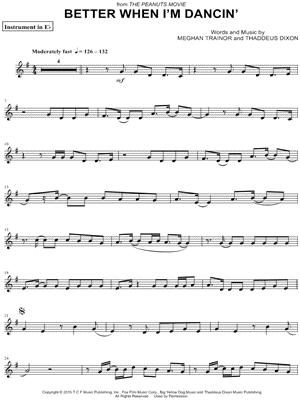 Better When I'm Dancin' - Eb Instrument