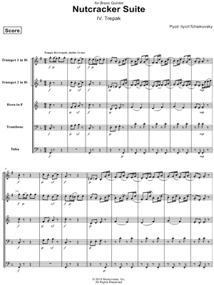 The Nutcracker Suite for Brass Quintet: IV. Trepak (Russian Dance)