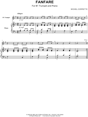 Fanfare by Michel Corrette - Sheet Music