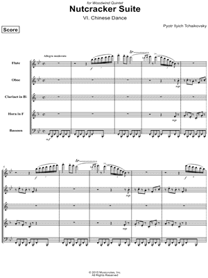 The Nutcracker Suite for Woodwind Quintet: VI. Chinese Dance