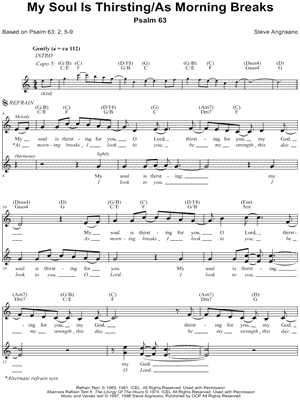 My Soul Is Thirsting/As Morning breaks