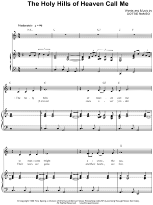 The Holy Hills of Heaven Call Me