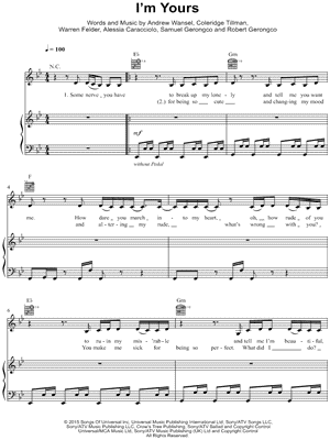 I'm Yours