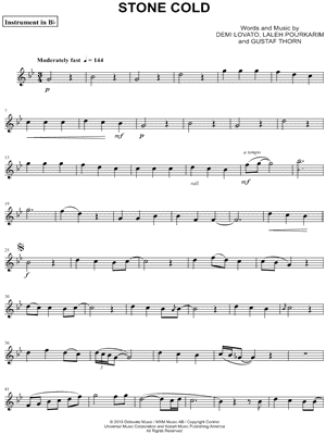 Stone Cold - Bb Instrument