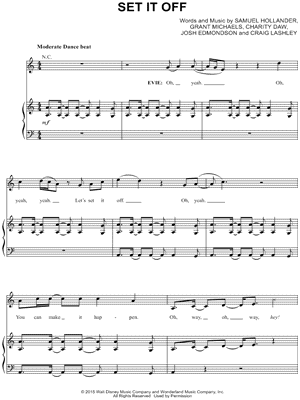 Set It Off from Descendants [2015] - Sheet Music