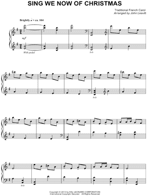 Sing We Now of Christmas