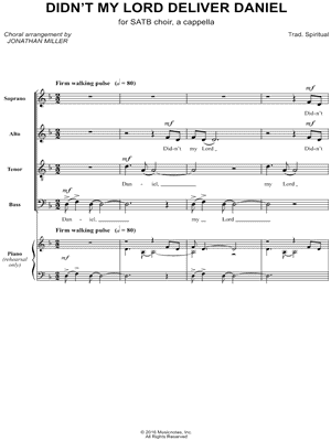 DIDN'T MY LORD DELIVER DANIEL?