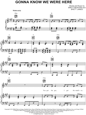 Gonna Know We Were Here