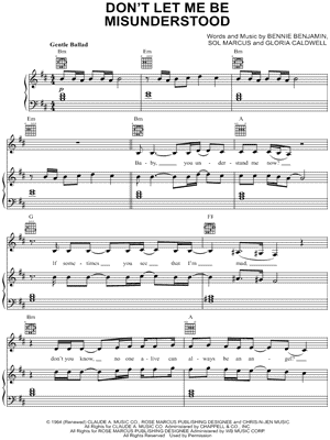 Don't Let Me Be Misunderstood