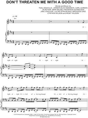 Don't Threaten Me with a Good Time