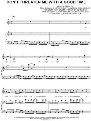 Don't Threaten Me with a Good Time