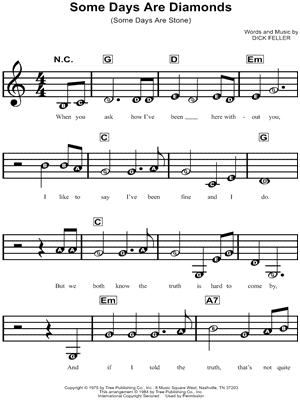 Some Days Are Diamonds by John Denver - Sheet Music