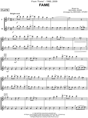 Fame from Fame - Sheet Music