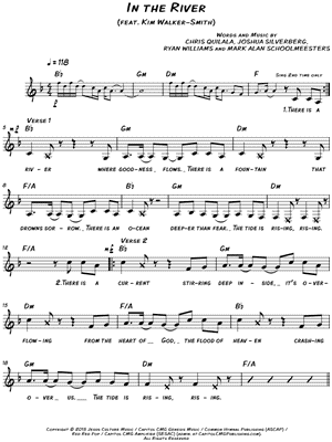 In the River by Jesus Culture - Sheet Music