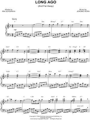 Long Ago (And Far Away) by Richard Clayderman - Sheet Music
