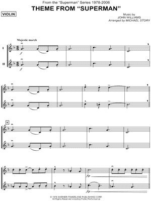 Theme from Superman - Violin Duet