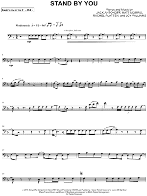Stand by You - Bass Clef Instrument