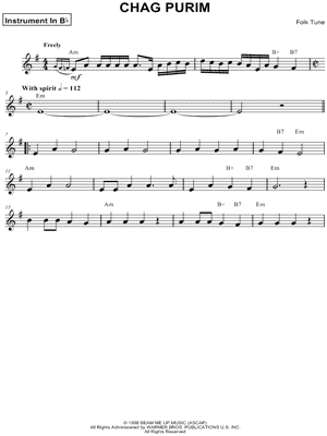 Chag Purim - Bb Instrument