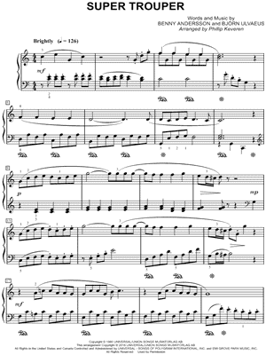 Super Trouper by Phillip Keveren - Sheet Music