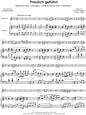 Treulich gefuhrt by Richard Wagner - Sheet Music