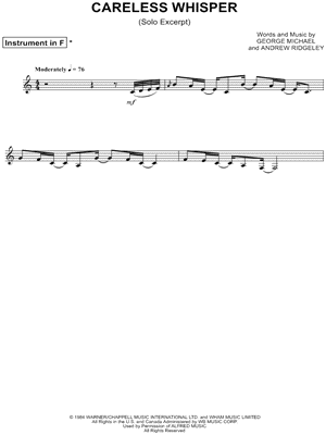 Careless Whisper [Excerpt]