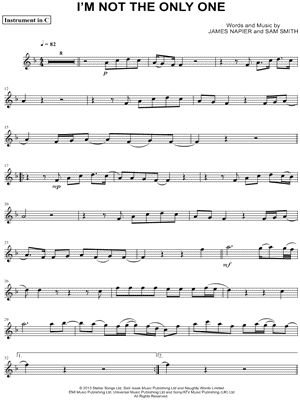 I'm Not the Only One - C Instrument