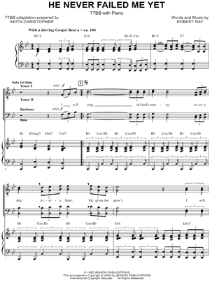 He Never Failed Me Yet