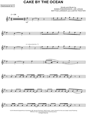 Cake by the Ocean - C Instrument