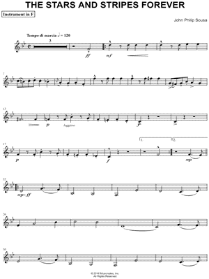 The Stars and Stripes Forever [Complete] - F Instrument
