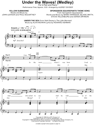 Under the Waves! (Medley) by Audrey Snyder - Sheet Music