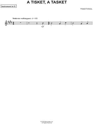 A Tisket, a Tasket - Eb Instrument
