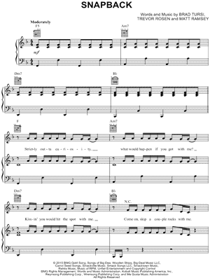 Snapback by Old Dominion - Sheet Music