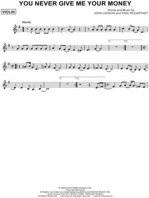 You Never Give Me Your Money